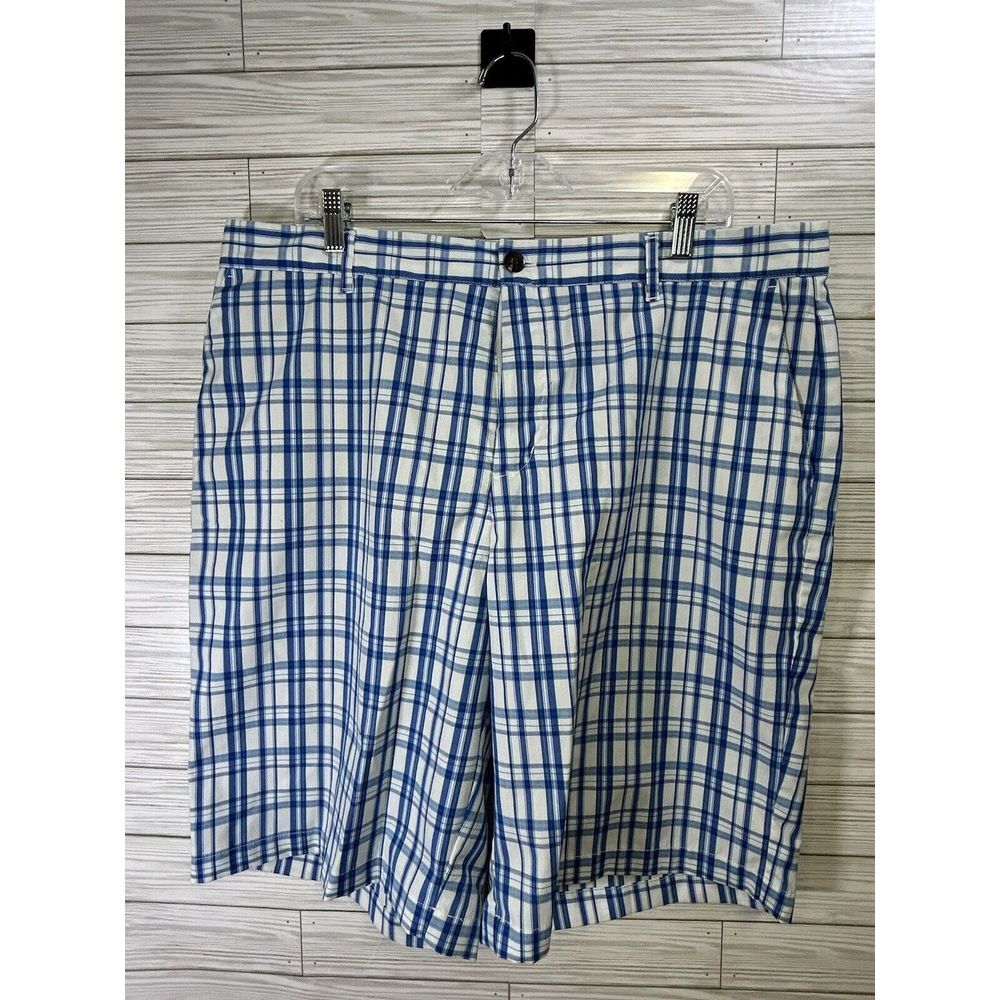 Adidas Men's Blue White Plaid Clima Lite‎ Shorts Size 38 Golf